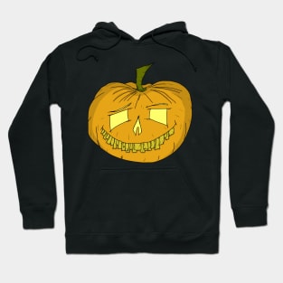 Halloween Jack O Lantern Evil Creepy Teeth Hoodie